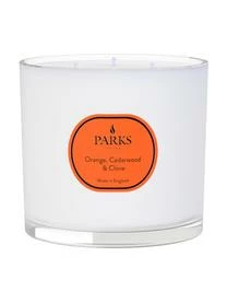 Parks London Dreidocht-Duftkerze Vintage Aromatherapy (Orange, Zedernholz & Nelke)